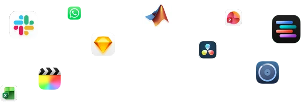 Varios íconos de apps rodean un texto que dice: Tus apps pro, más pro que nunca